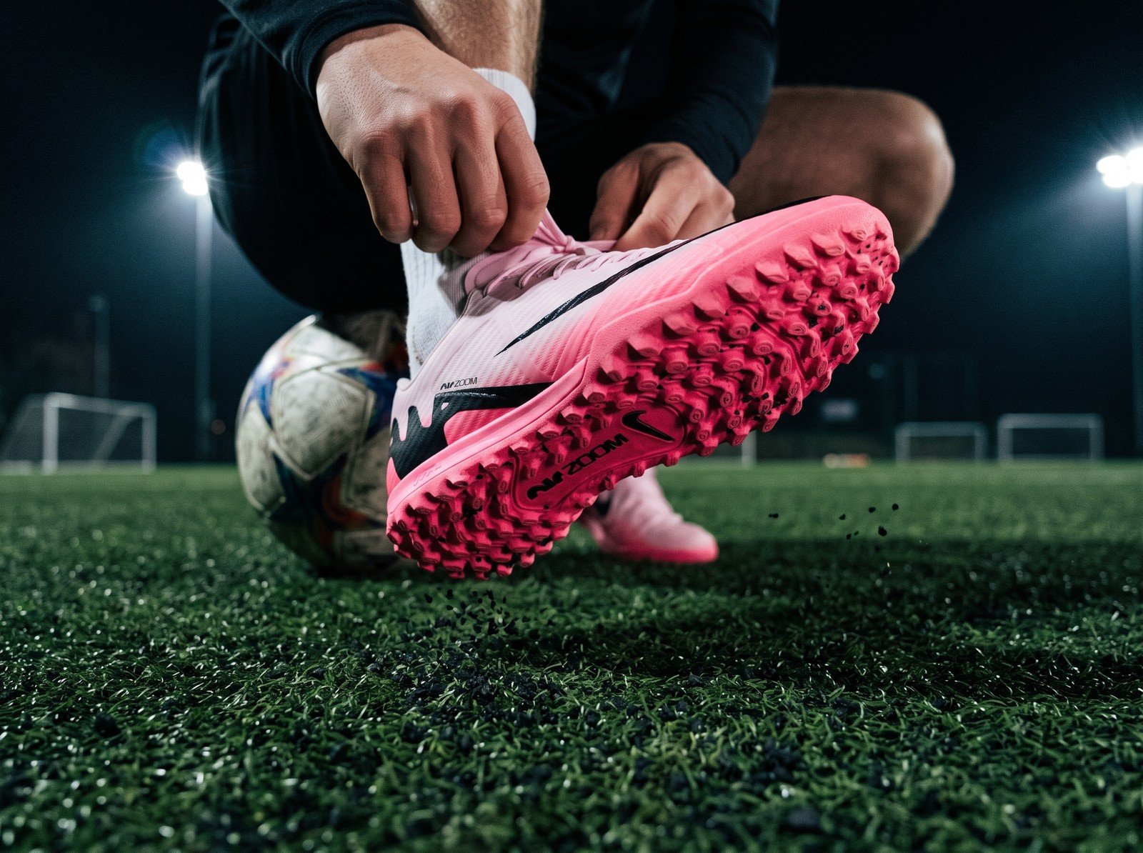 Botines de papi fútbol para césped sintético TF y AG